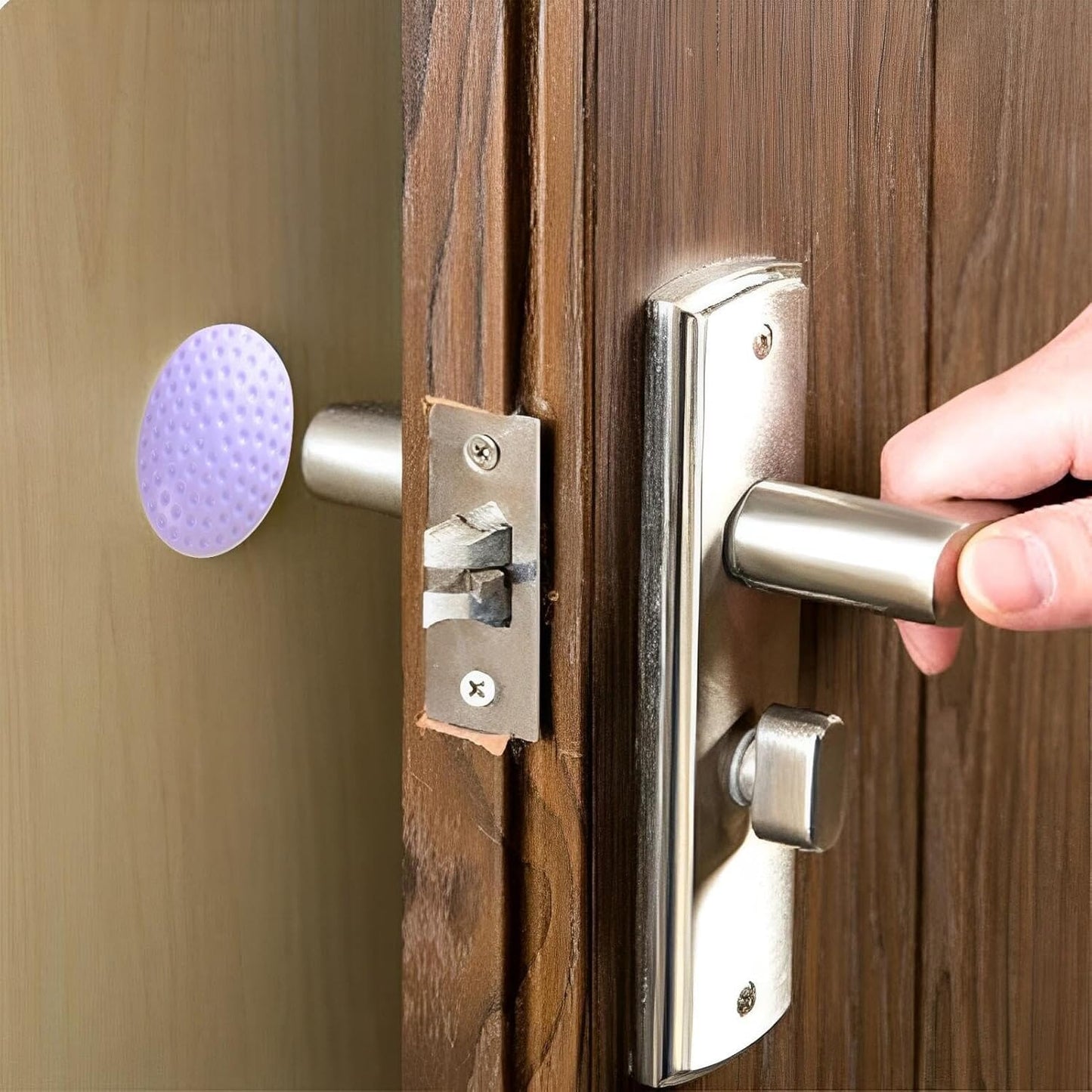 Butée de Porte - SecureStop™ - Mauve Pastel - Les Essentiels de Bébé