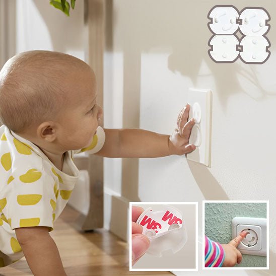 Cache prise - Prise de sécurité rotatif Baby Jack - Les Essentiels de Bébé