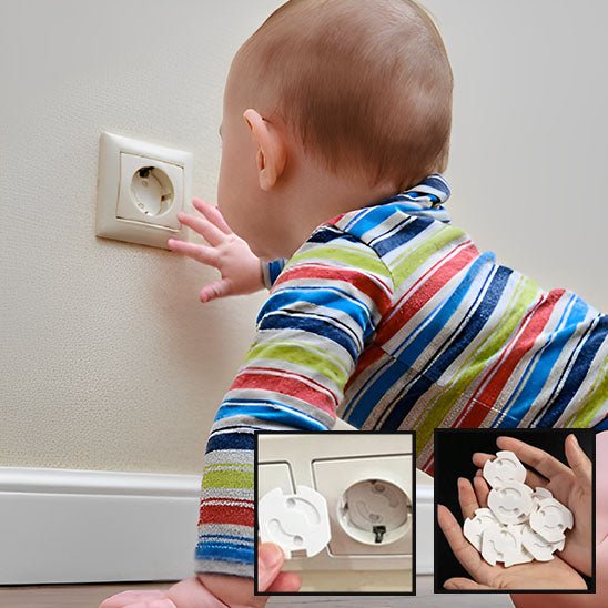 Cache prise - Prise de sécurité rotatif Baby Jack - Les Essentiels de Bébé