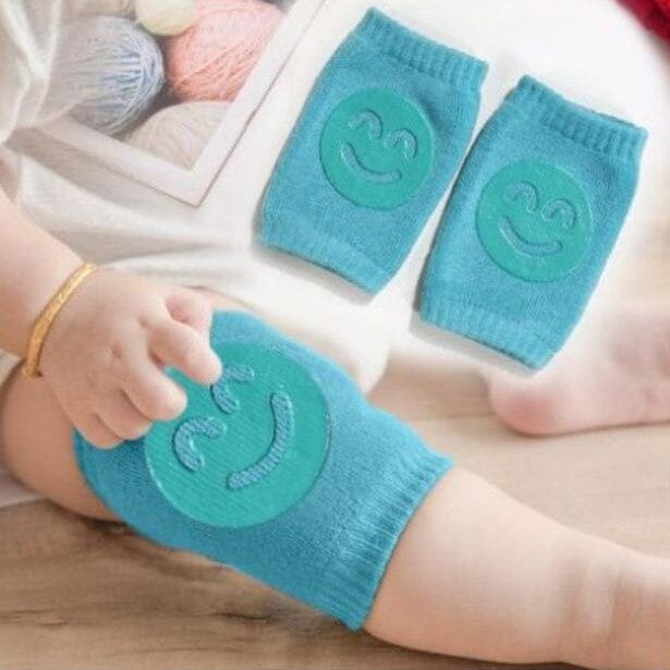 Genouillères - TotiPads™ - SmileyTurquoise - Les Essentiels de Bébé