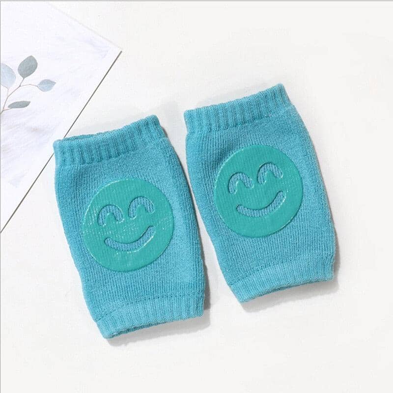 Genouillères - TotiPads™ - SmileyTurquoise - Les Essentiels de Bébé