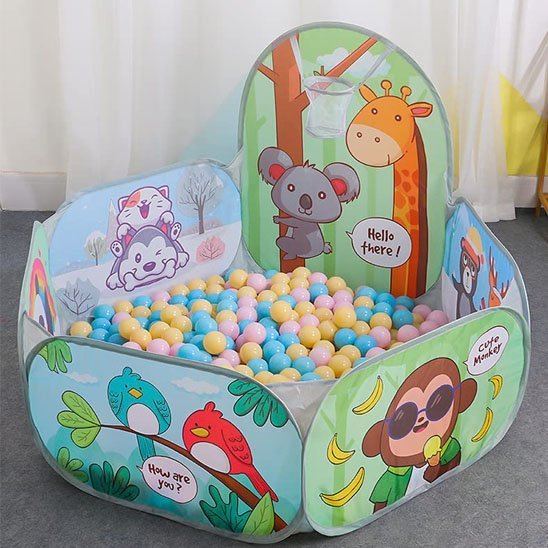 Piscine a balle bebe | Safari Sensoriel™ - Les Essentiels de Bébé